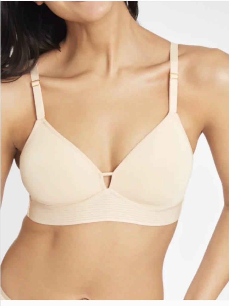 Lively Wireless The Spacer Bra Toasted Almond Nude Bra - Size 38dd